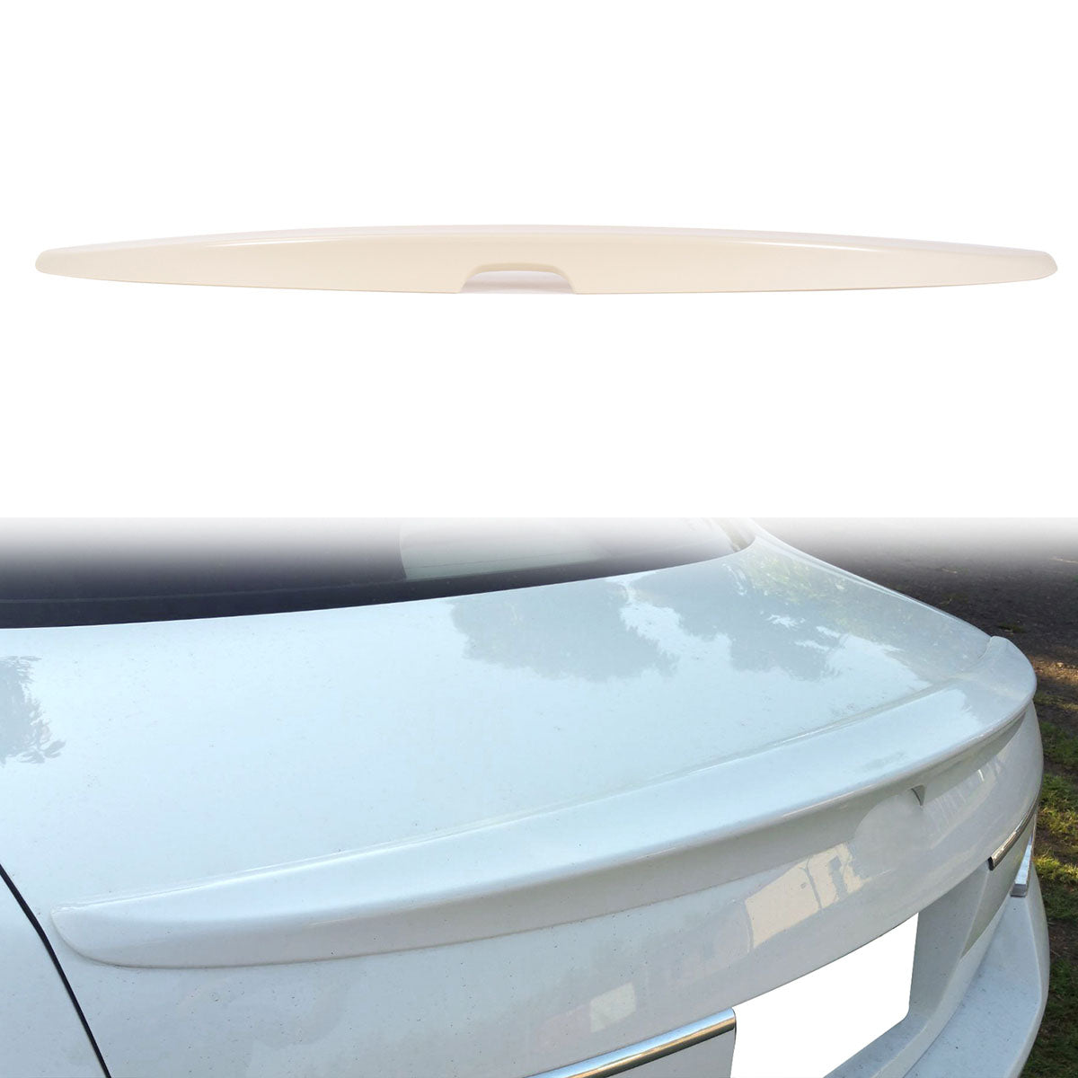 2008-2012 Honda Accord Sedan 4Dr OE Style Unpainted Trunk Spoiler ABS