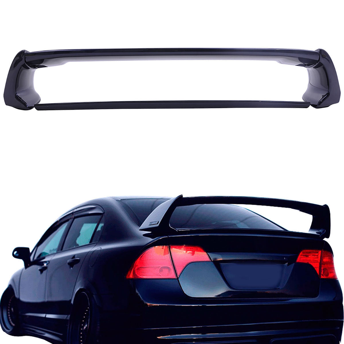 2006-2011 Honda Civic Rear Spoiler Wing Mugen Style ABS