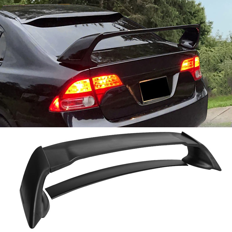 2006-2011 Honda Civic 8th Gen FD2 RR Style Unpainted Trunk Spoiler ABS
