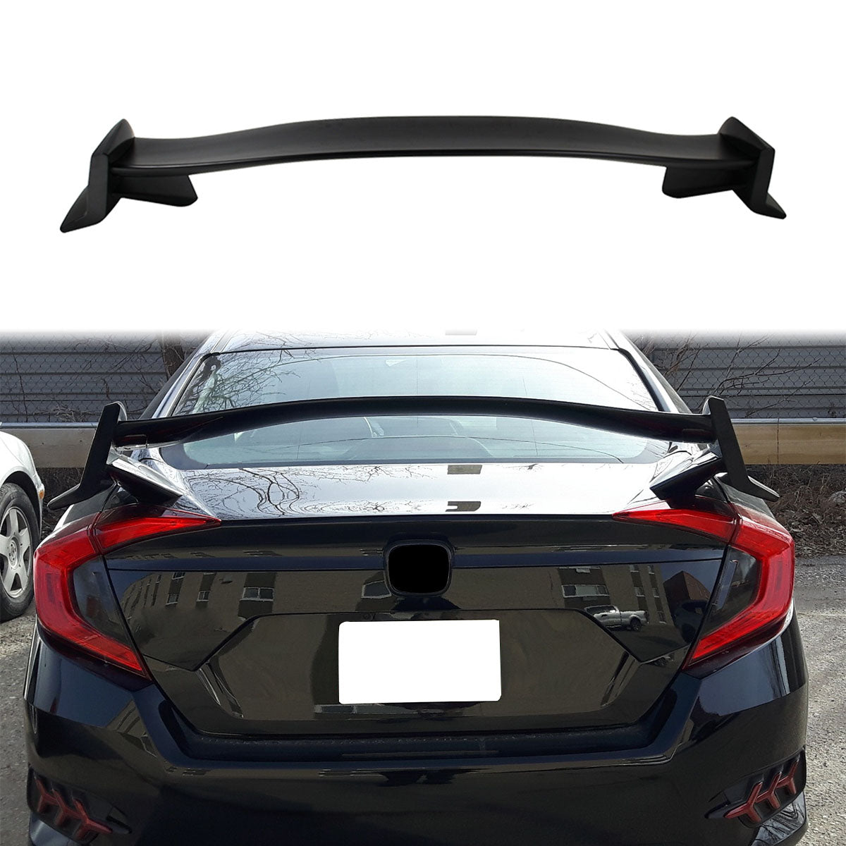 2012-2015 Honda Civic 9th FB Sedan Gen X Type R Trunk Spoiler Wing ABS