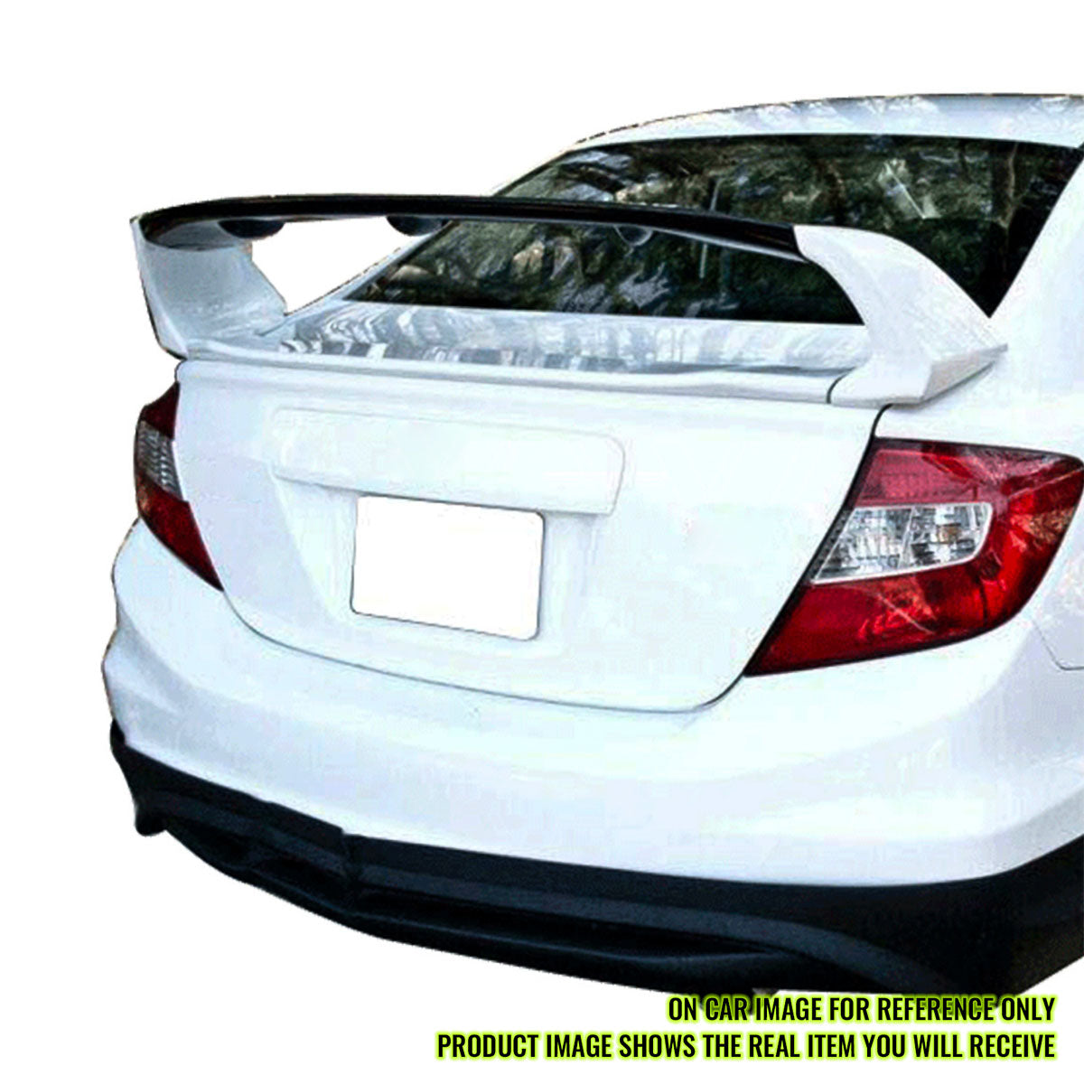 2012-2015 Honda Civic 4Dr Mugen Style Painted Trunk Spoiler Wing ABS
