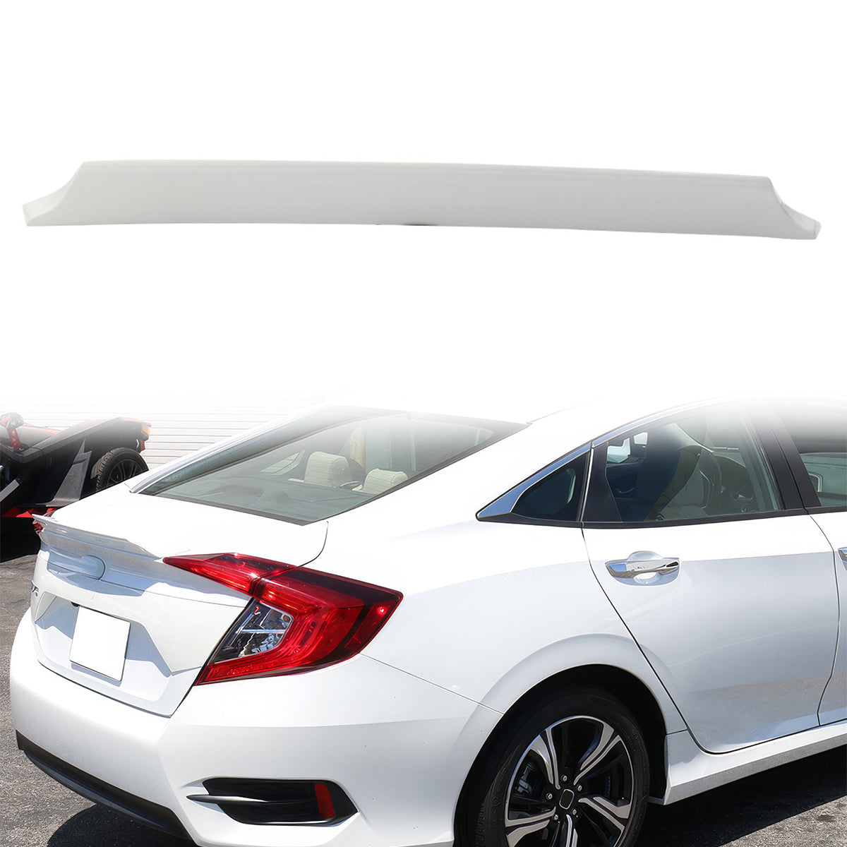 2016-2021 Honda Civic Sedan IKON Style Trunk Spoiler ABS
