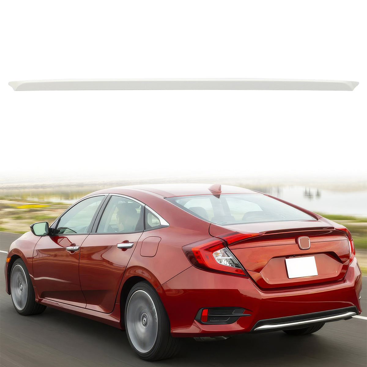 2016-2021 Honda Civic 4Dr Sedan Rear Trunk Spoiler Ducktail Wing Lip