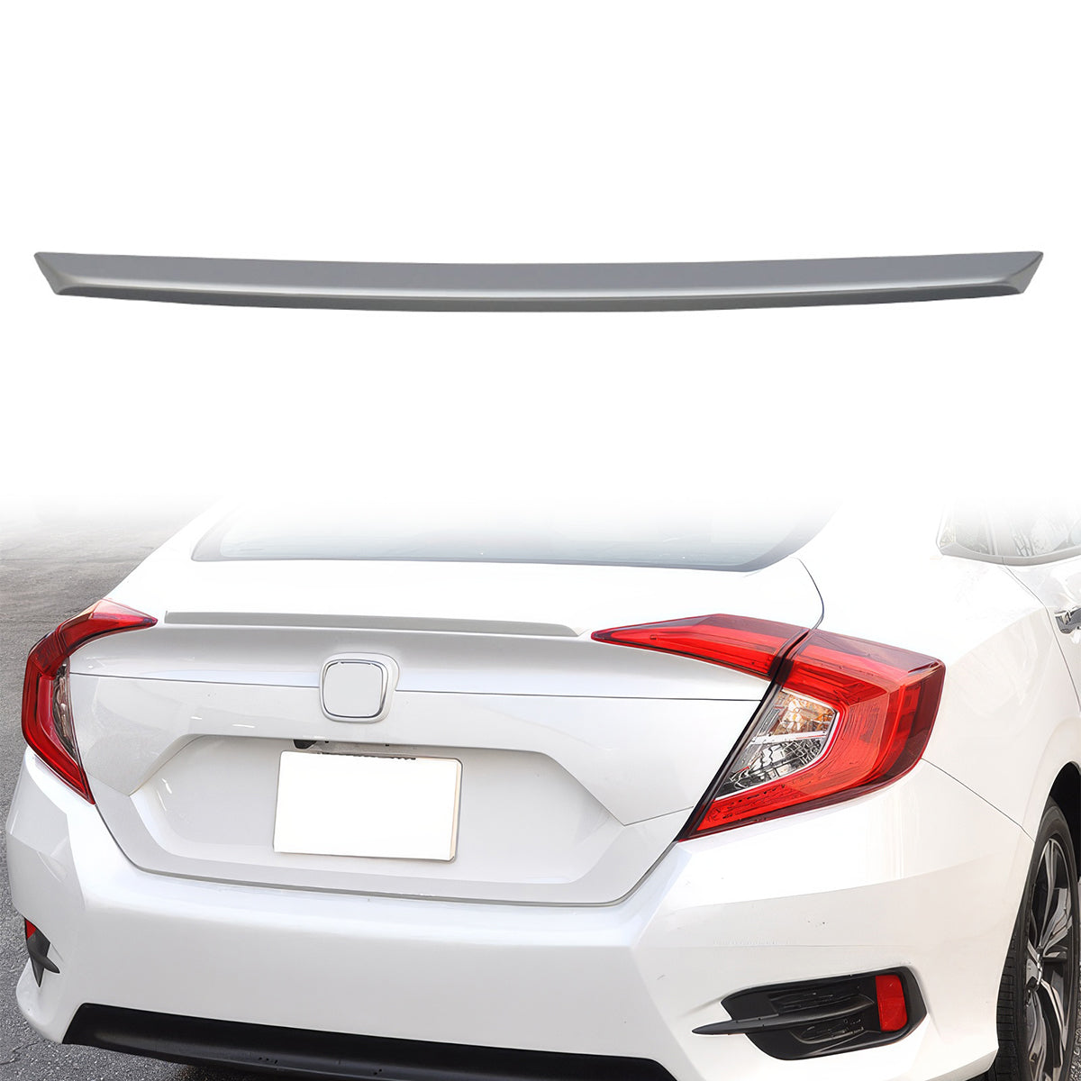 2016-2021 Honda Civic 4Dr Sedan Rear Trunk Spoiler Ducktail Wing Lip