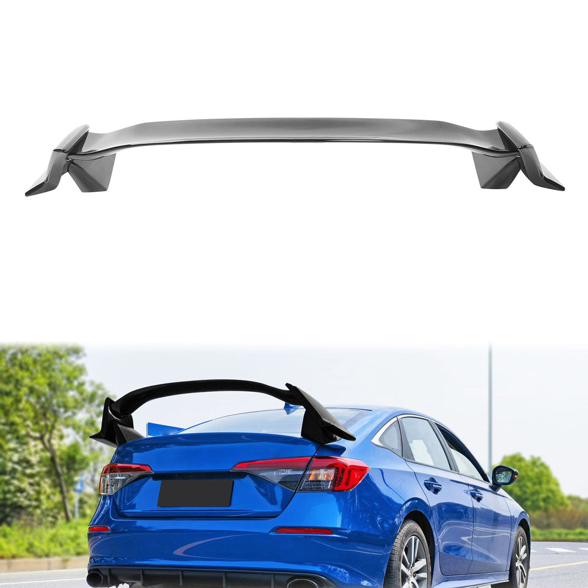 2022-2025 Honda Civic Sedan Type R Style Trunk Spoiler ABS