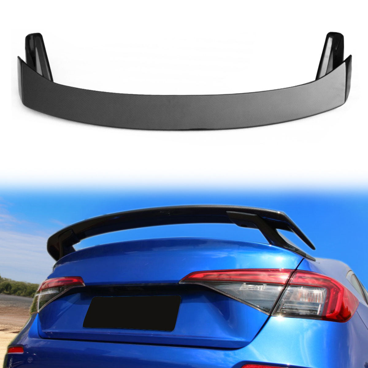 2022-2025 Honda Civic 11th Gen HPD V2 Trunk Spoiler ABS