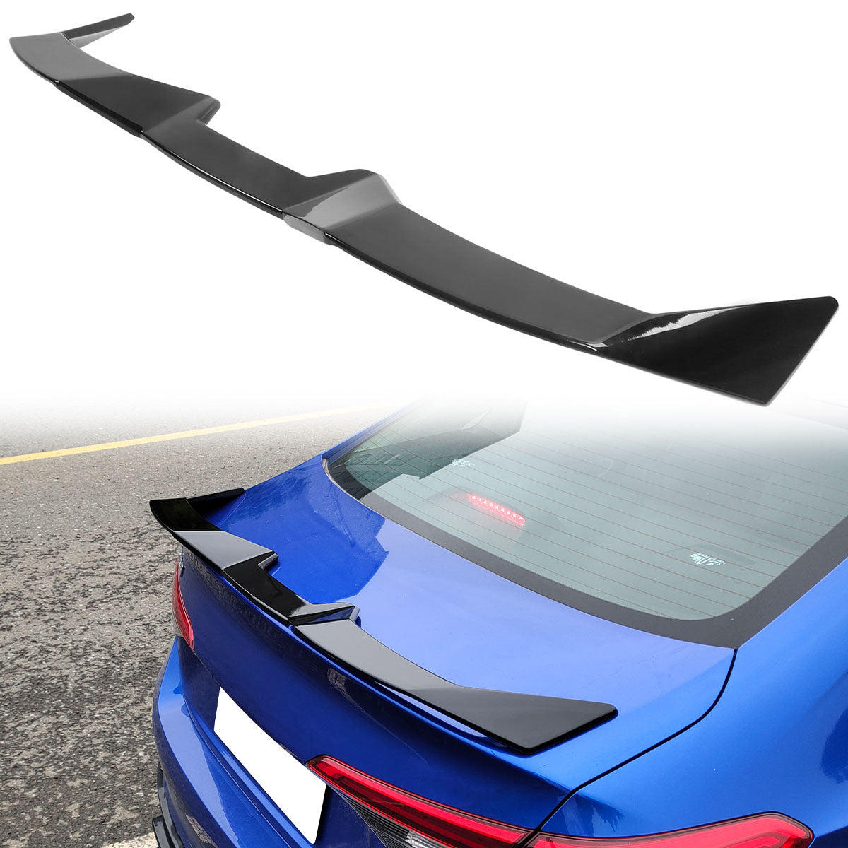 2022-2025 Honda Civic 4DR Gloss Black Seagull Rear Spoiler Wing ABS