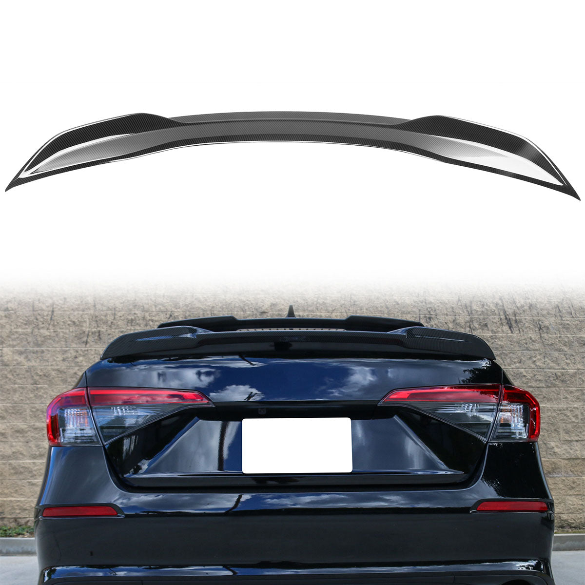 Trunk Spoiler for 2022-2023 Honda Civic 11th Gen Sedan SI RS Style ABS