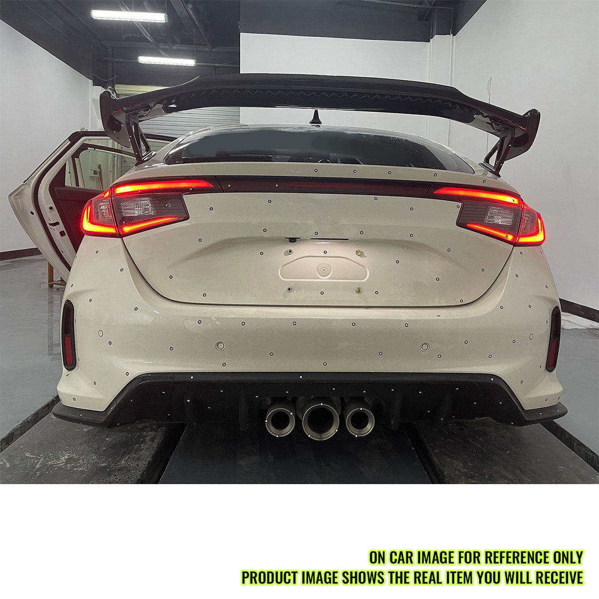 2023-2025 Civic Type R OE Style Red Carbon Fiber Trunk Spoiler