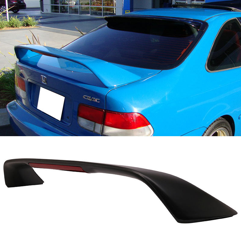 1996-2000 Honda Civic EM Type R Rear Trunk Spoiler 3rd Brake LED