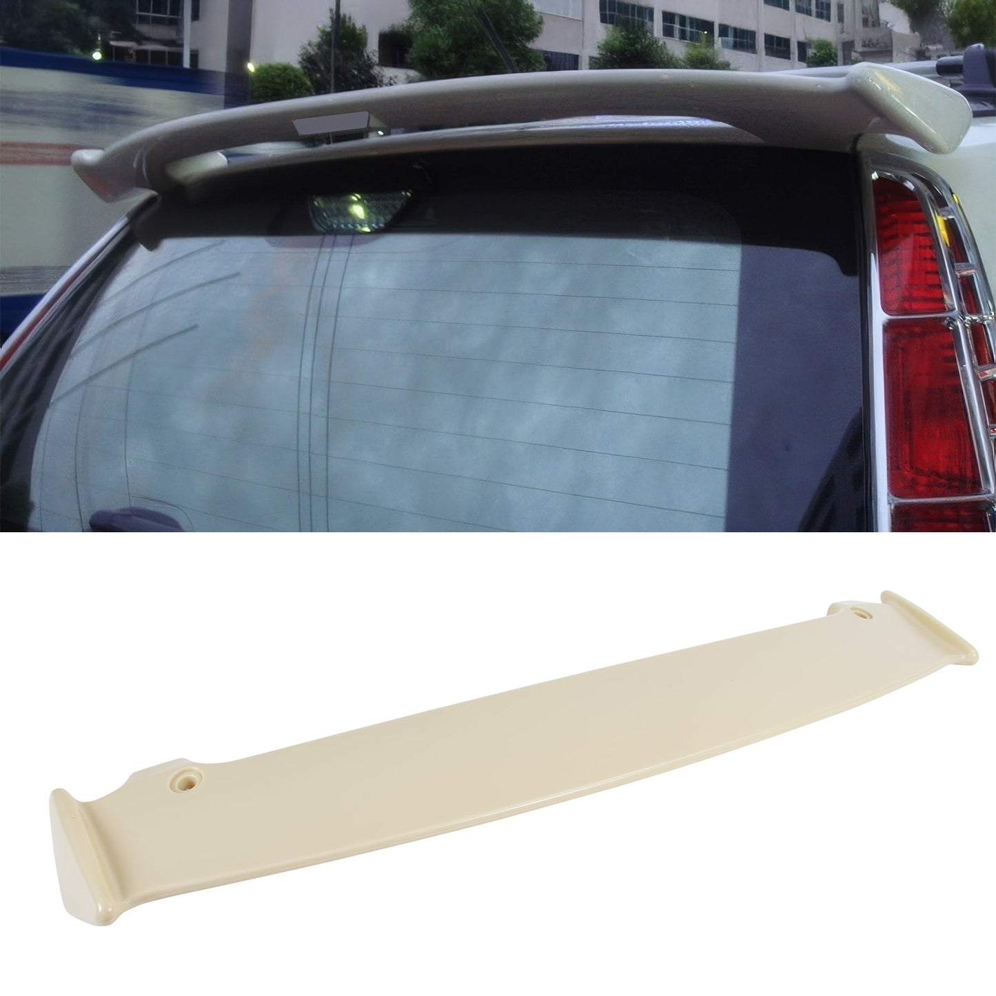 2007-2011 Honda CR-V CRV Mugen Style Unpainted Beige Roof Spoiler ABS
