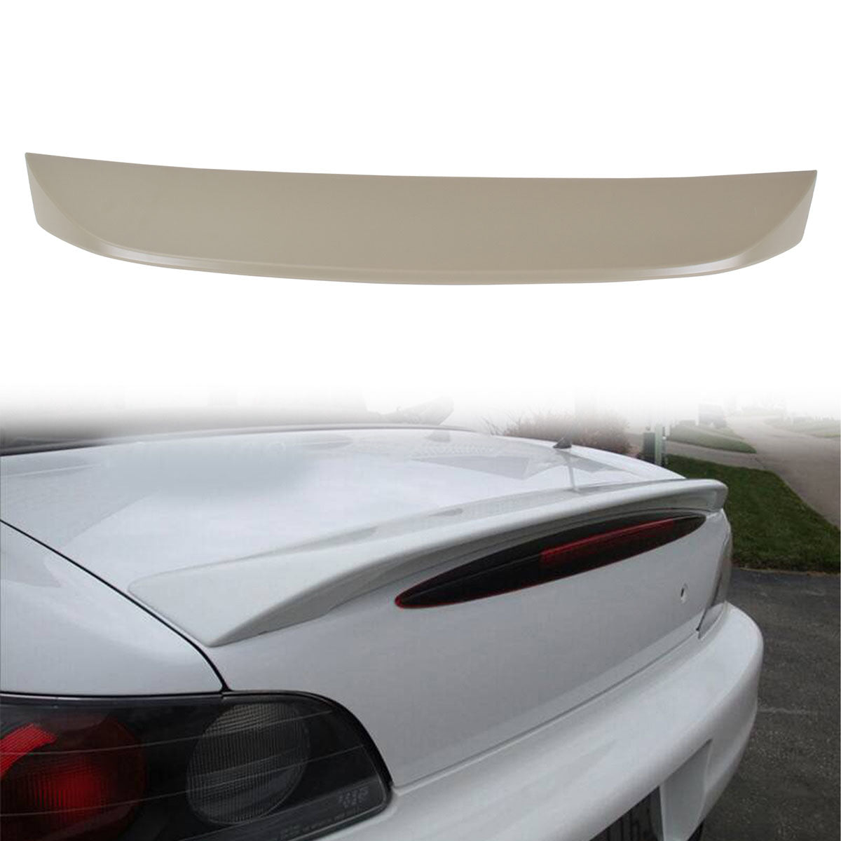 2000-2009 Honda S2000 OE Style Unpainted Beige Trunk Spoiler Wing ABS