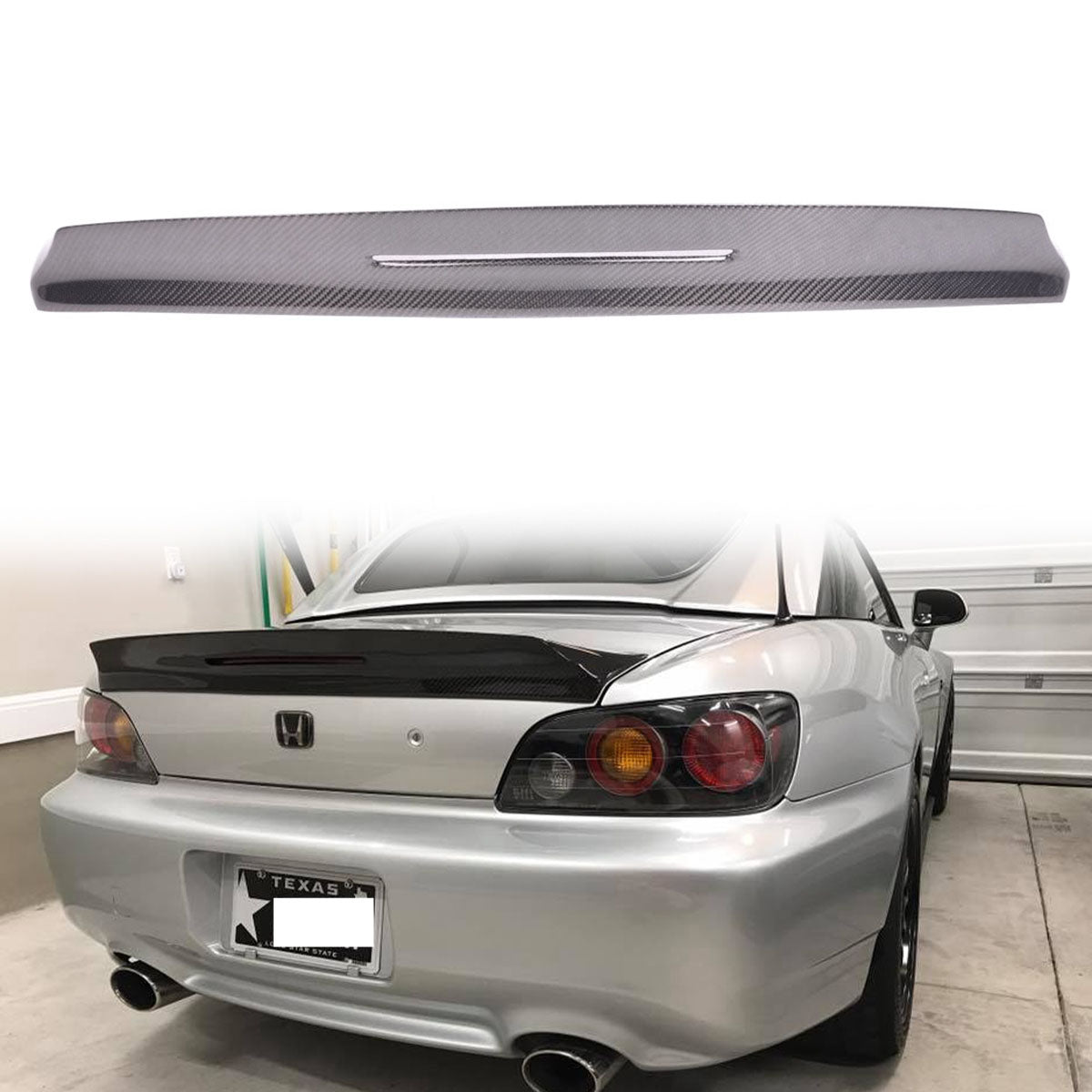 2000-2009 Honda S2000 Convertible TM style Trunk Spoiler Carbon Fiber