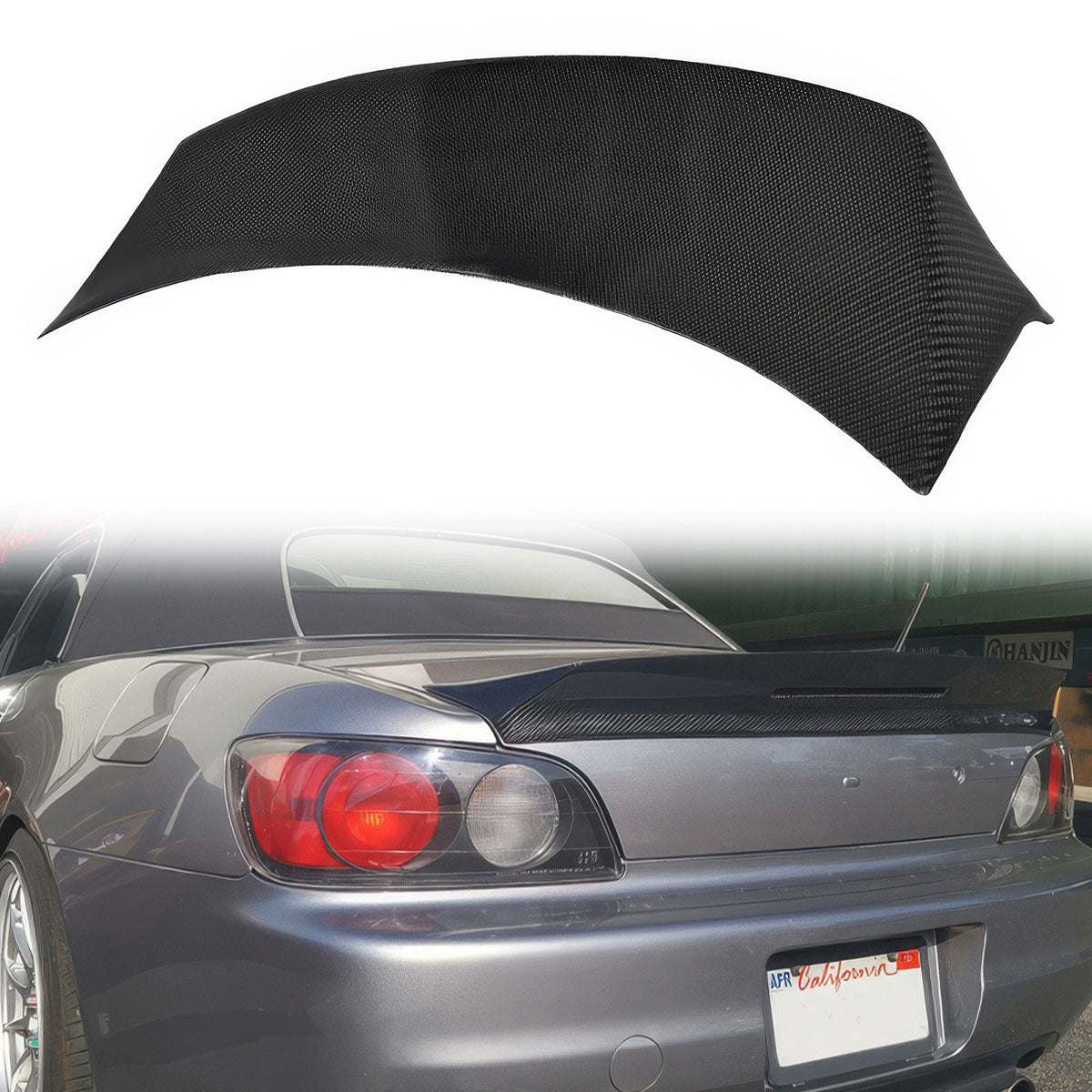 2000-2009 Honda S2000 Convertible TM style Trunk Spoiler Carbon Fiber