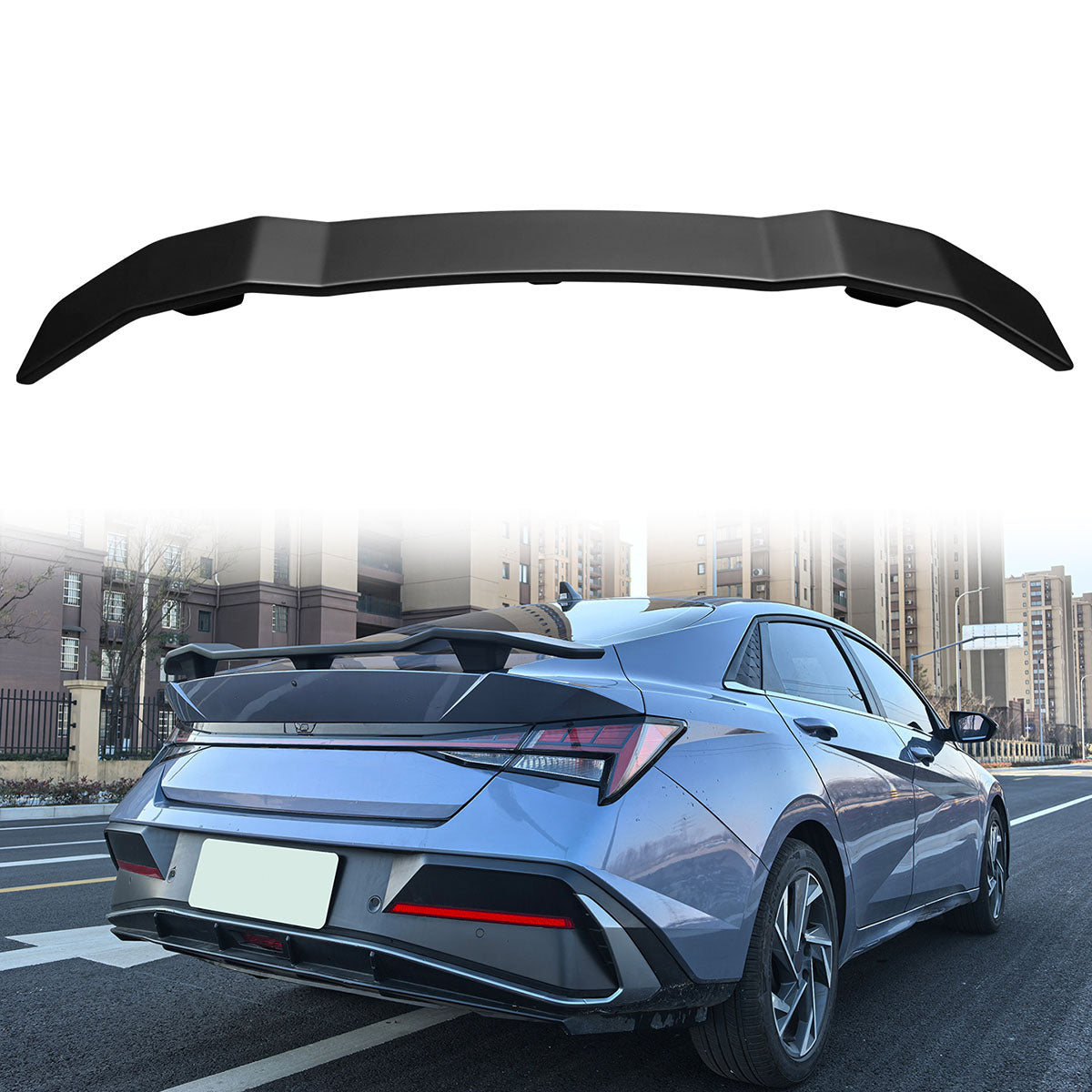 2021-2025 Hyundai Elantra N Style Painted Trunk Spoiler Wing ABS