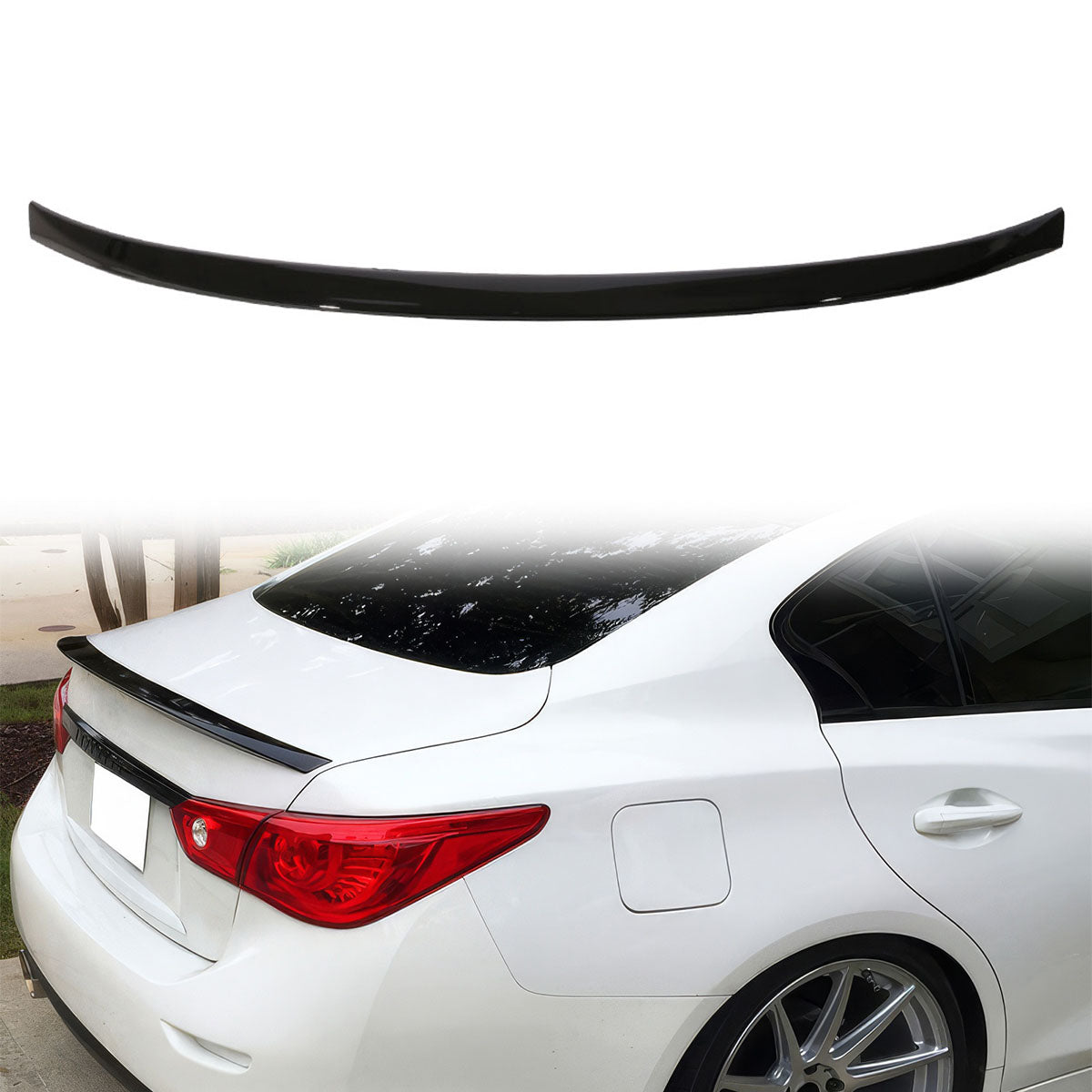 2014-2024 Infiniti Q50 ER Style Trunk Spoiler ABS