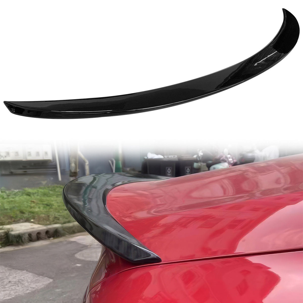 2017-2022 Infiniti Q60 X Style High Kick Rear Trunk Spoiler Wing ABS