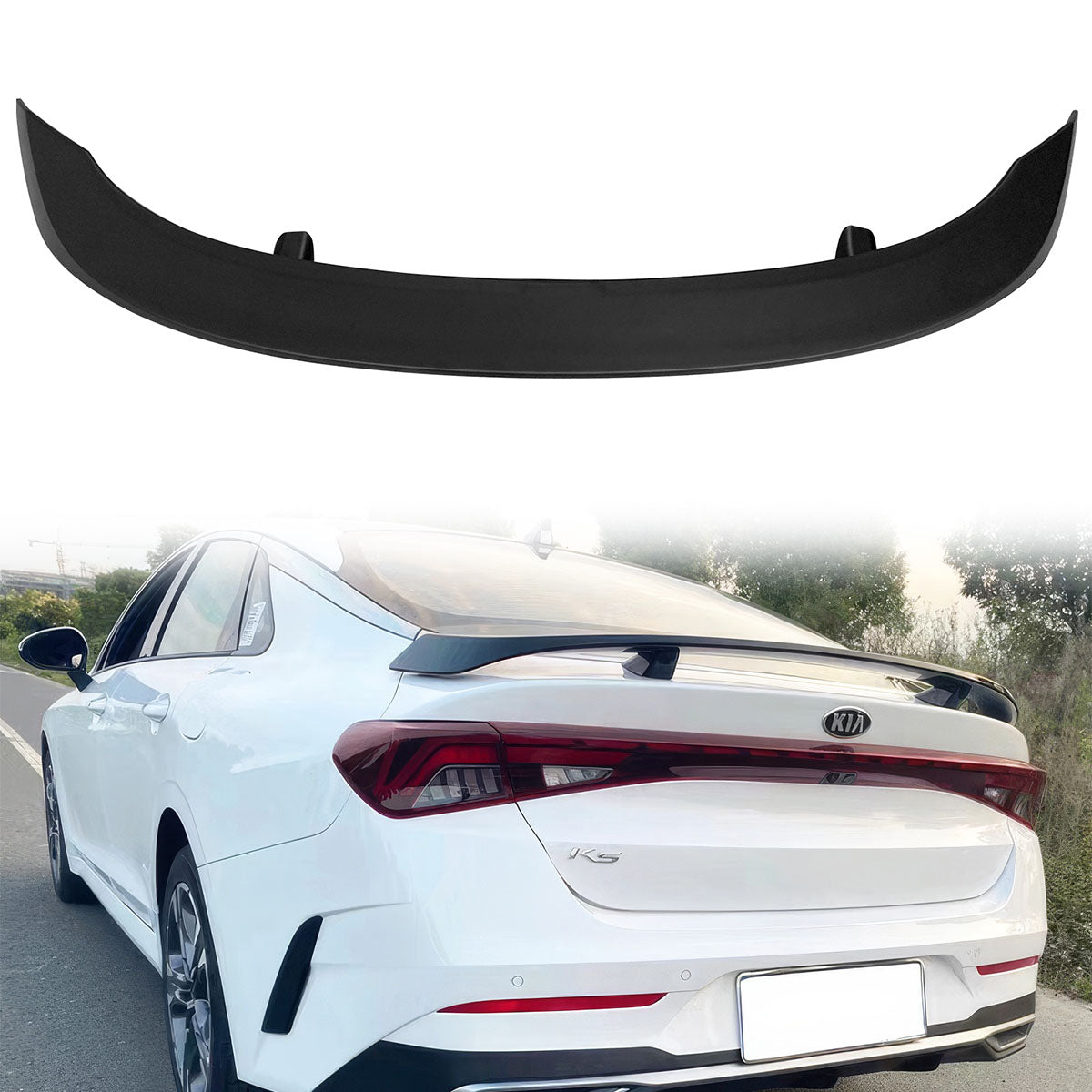 2021-2025 Kia K5 MG Style Rear Trunk Spoiler Wing Lip ABS