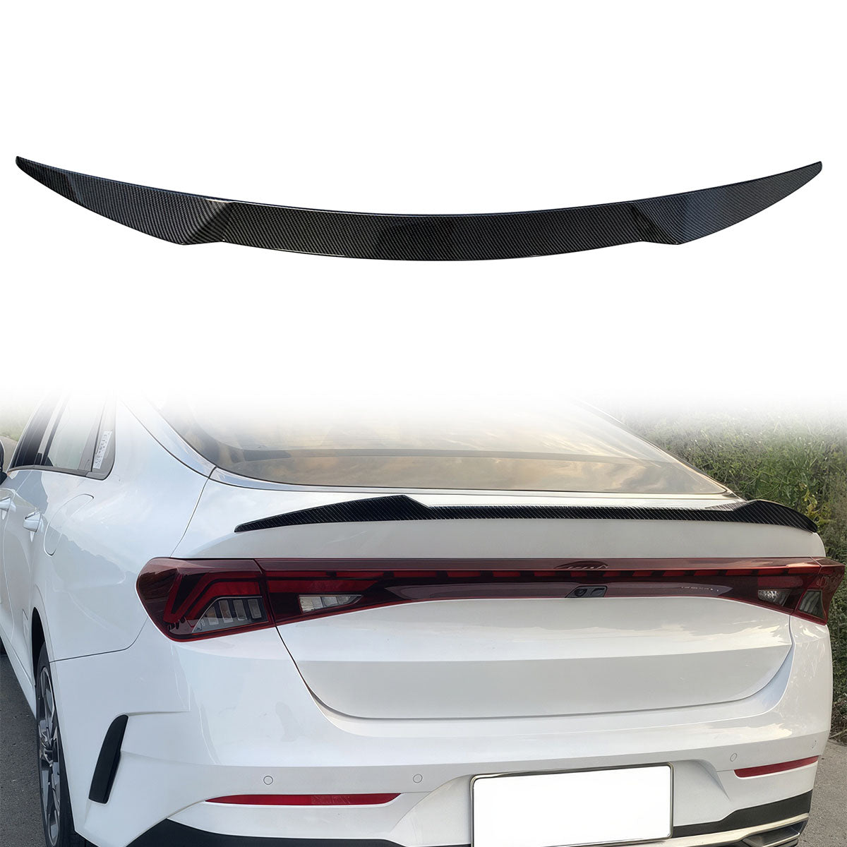 2021-2023 Kia K5 V Style Rear Trunk Spoiler Wing Lip ABS
