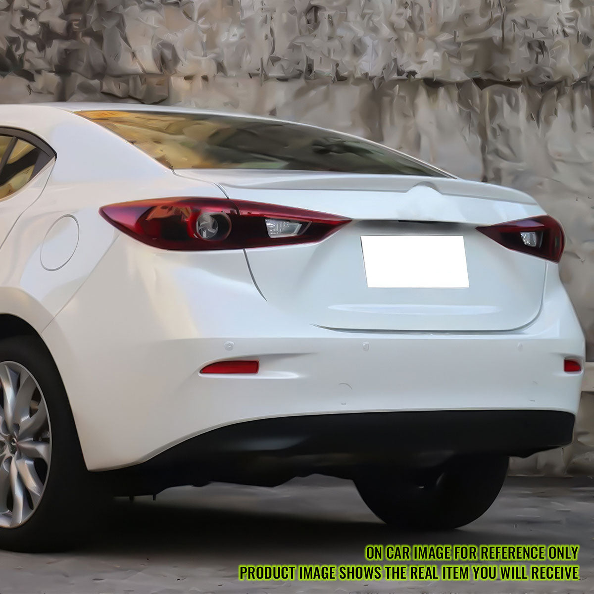 Matte Fits 14-18 Mazda 3 Mazda3 Sedan Flush Factory Trunk Spoiler