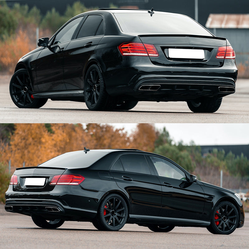 2010-2012 Mercedes Benz W212 Euro Style Unpainted Rear Spoiler Wing PU