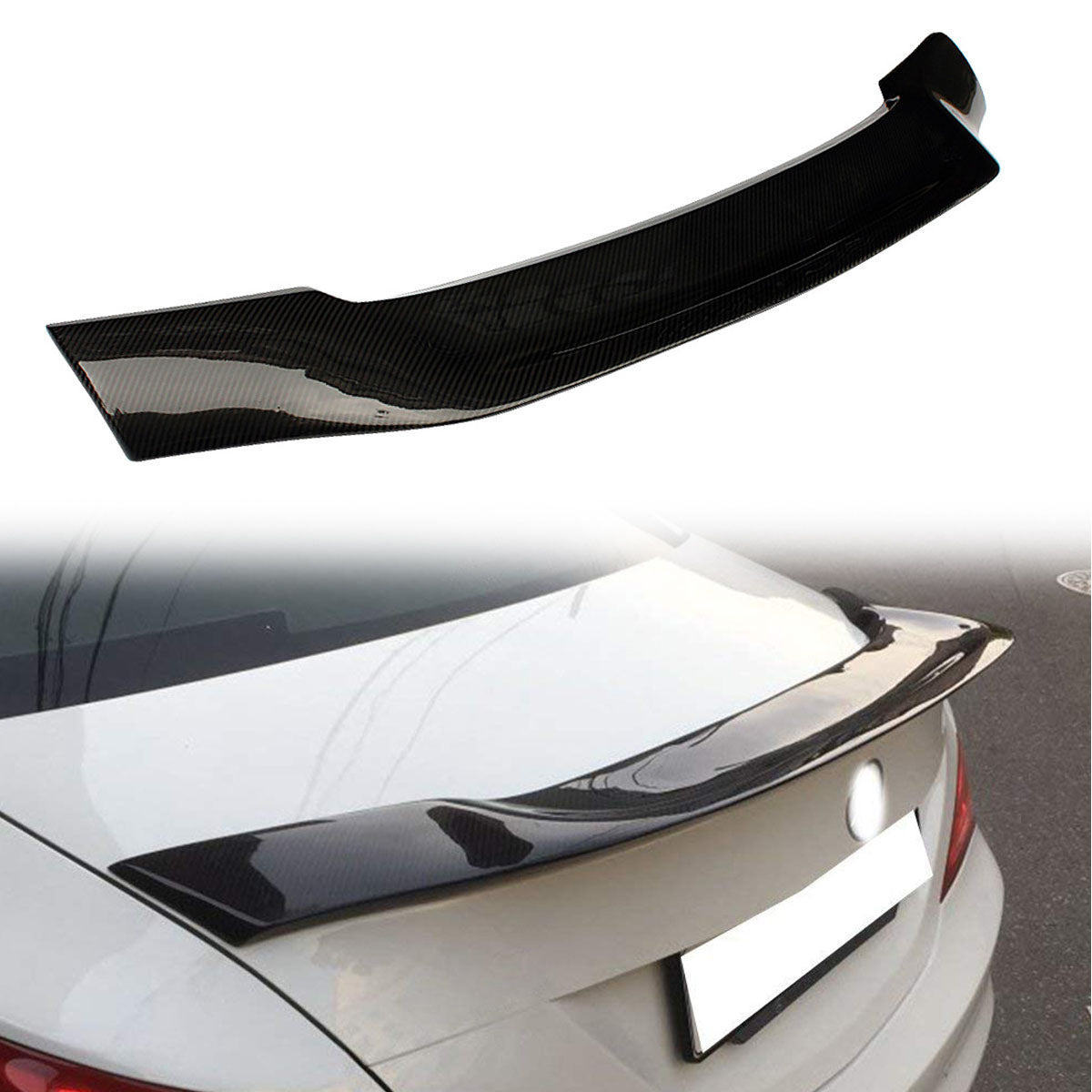 2013-2019 Benz CLA C117 R Style Trunk Spoiler Carbon Fiber CF