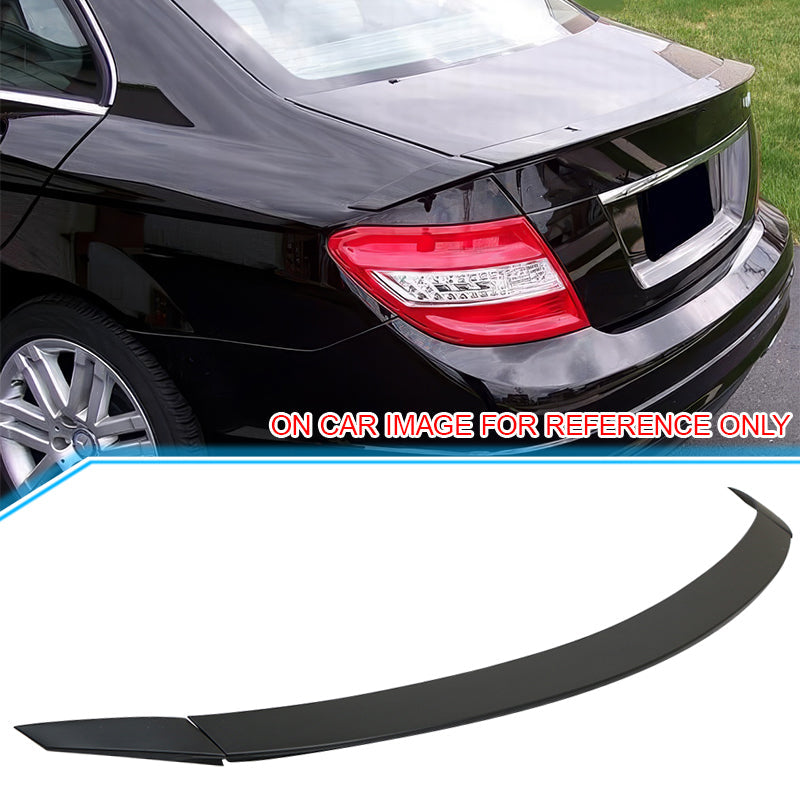 2008-2014 Benz W204 C-Class B Style Unpainted Rear Spoiler Wing ABS