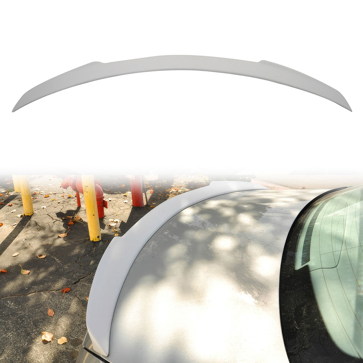 2015-21 Mercedes-Benz W205 C Class Sedan V Style FRP Rear Spoiler Wing