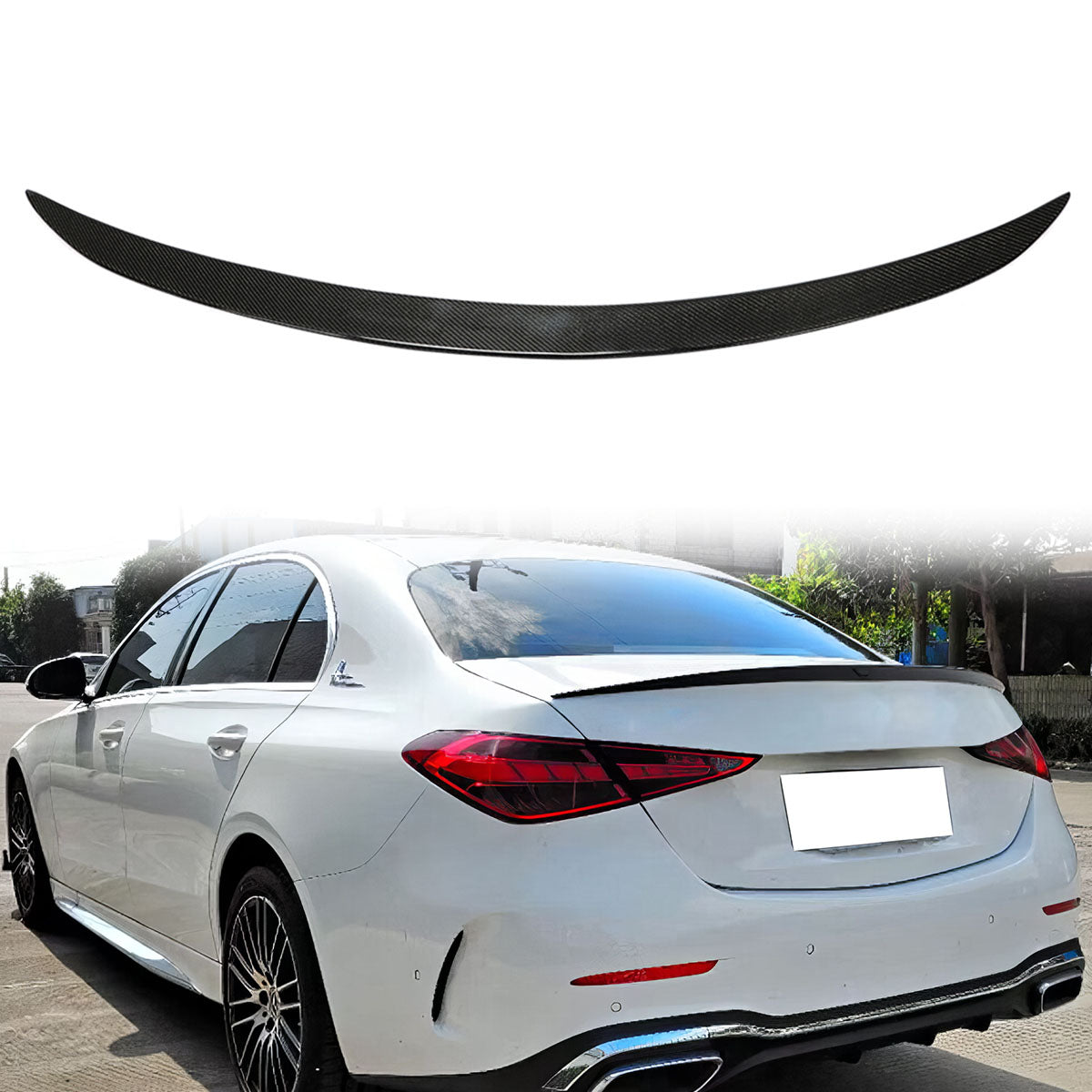 2022-2023 Benz W206 C-Class 4DR AMG Rear Spoiler Wing Carbon Fiber