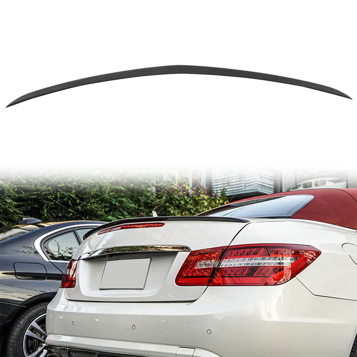 2010-2017 Mercedes Benz W207 C207 2Dr Coupe Trunk Spoiler Carbon Fiber