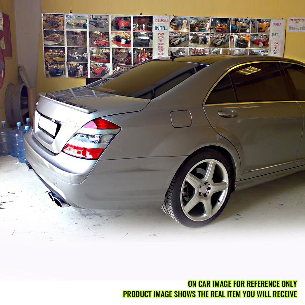 2007-2013 Benz W221 S-Class AMG Style Matte Black Rear Spoiler Wing