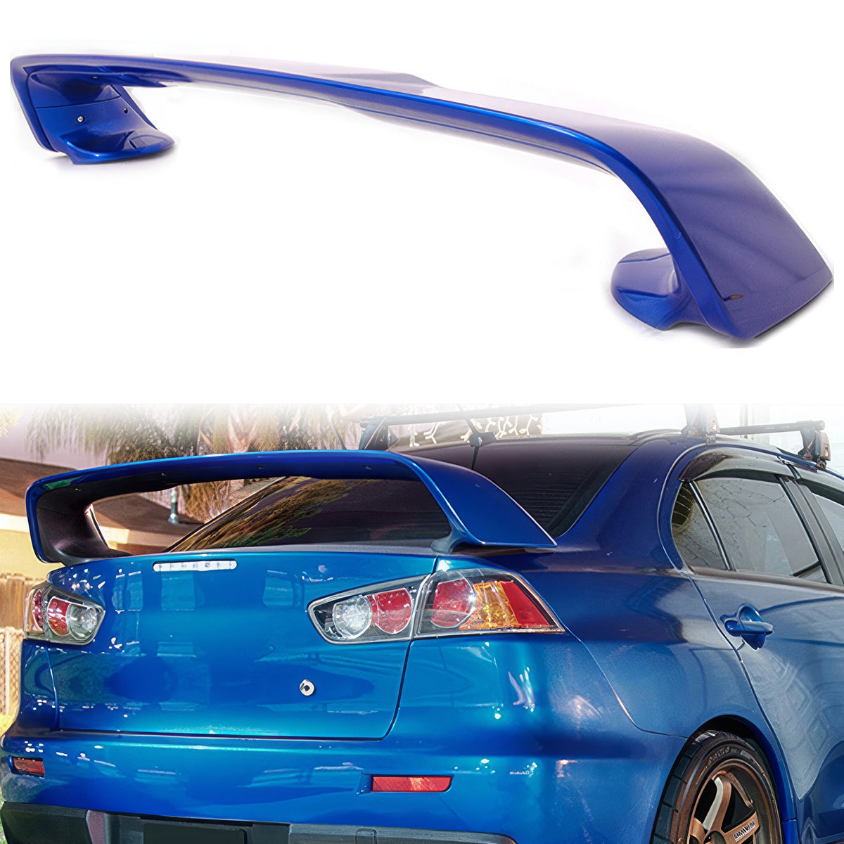 2008-2017 Mitsubishi Lancer Evolution 10 X Trunk Spoiler Wing Lip ABS