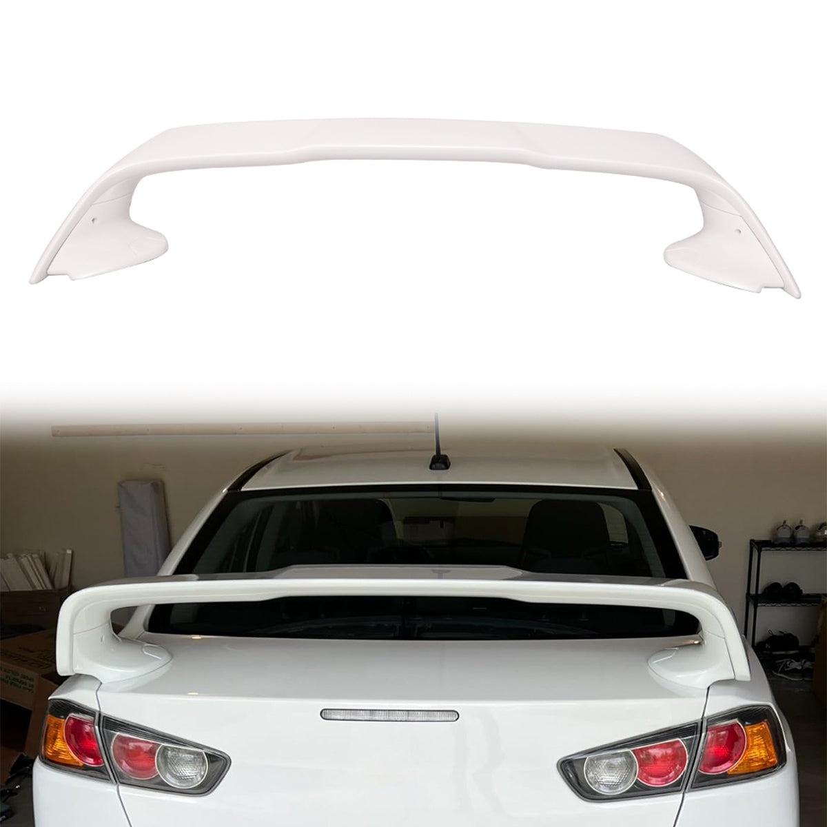2008-2017 Mitsubishi Lancer Evolution 10 X Trunk Spoiler Wing Lip ABS