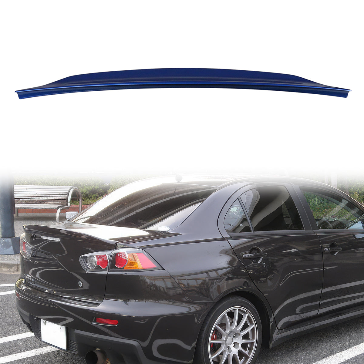 2008-2017 Mitsubishi Lancer EVO X 10 RS Rear Trunk Spoiler ABS