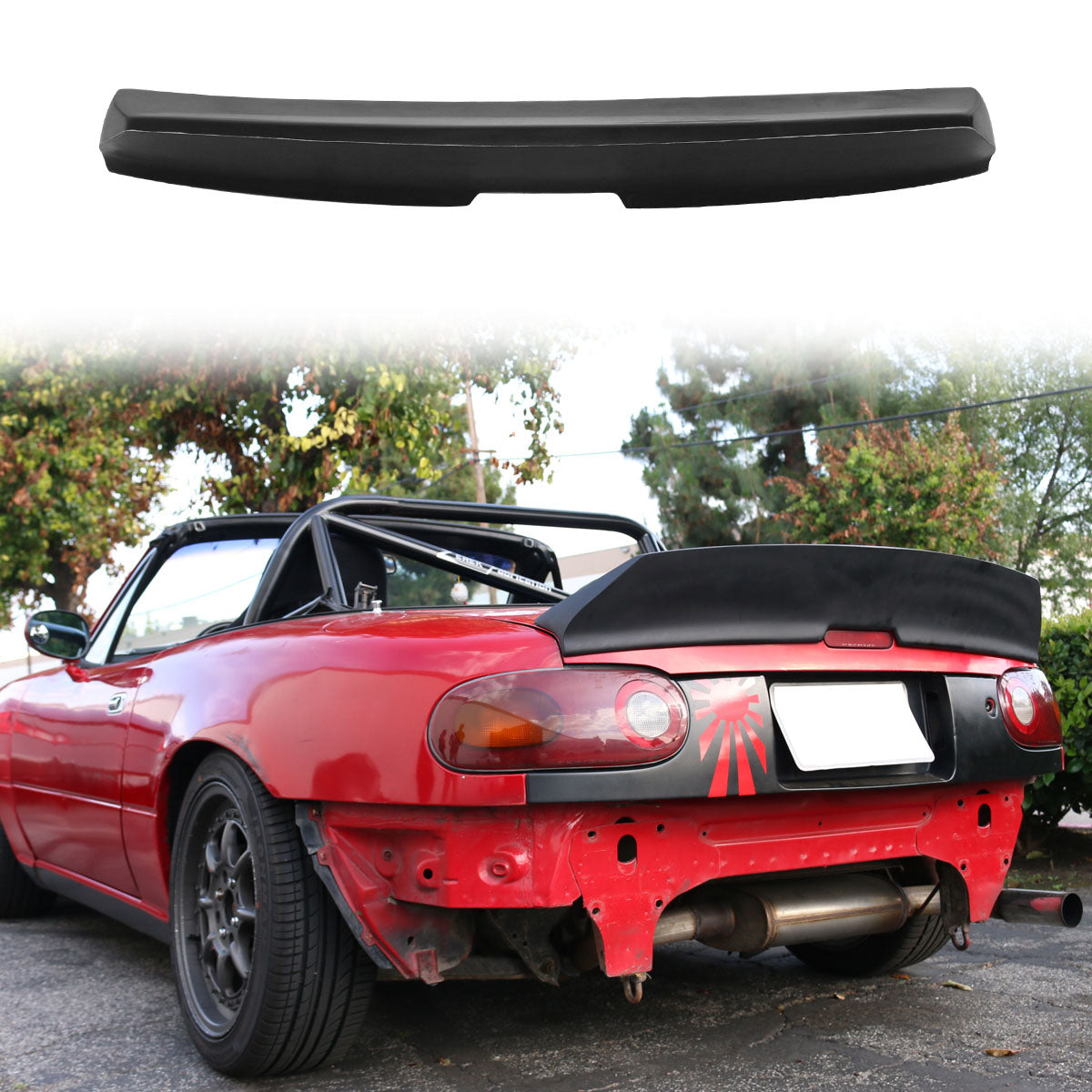 1990-1997 Mazda Miata High Kick Duckbill Trunk Spoiler