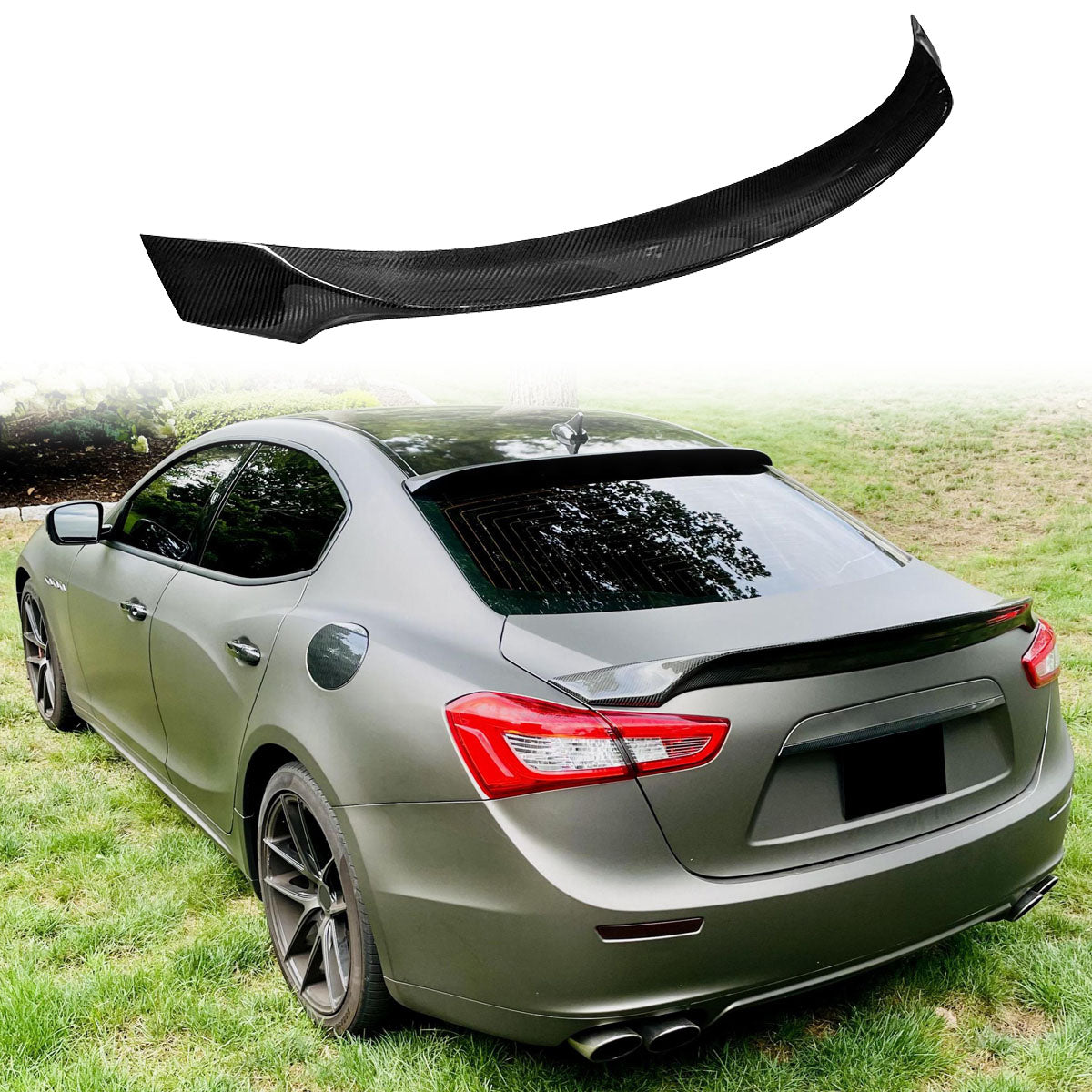 2014-2019 Maserati Ghibli ASPEC Style Trunk Spoiler Carbon Fiber