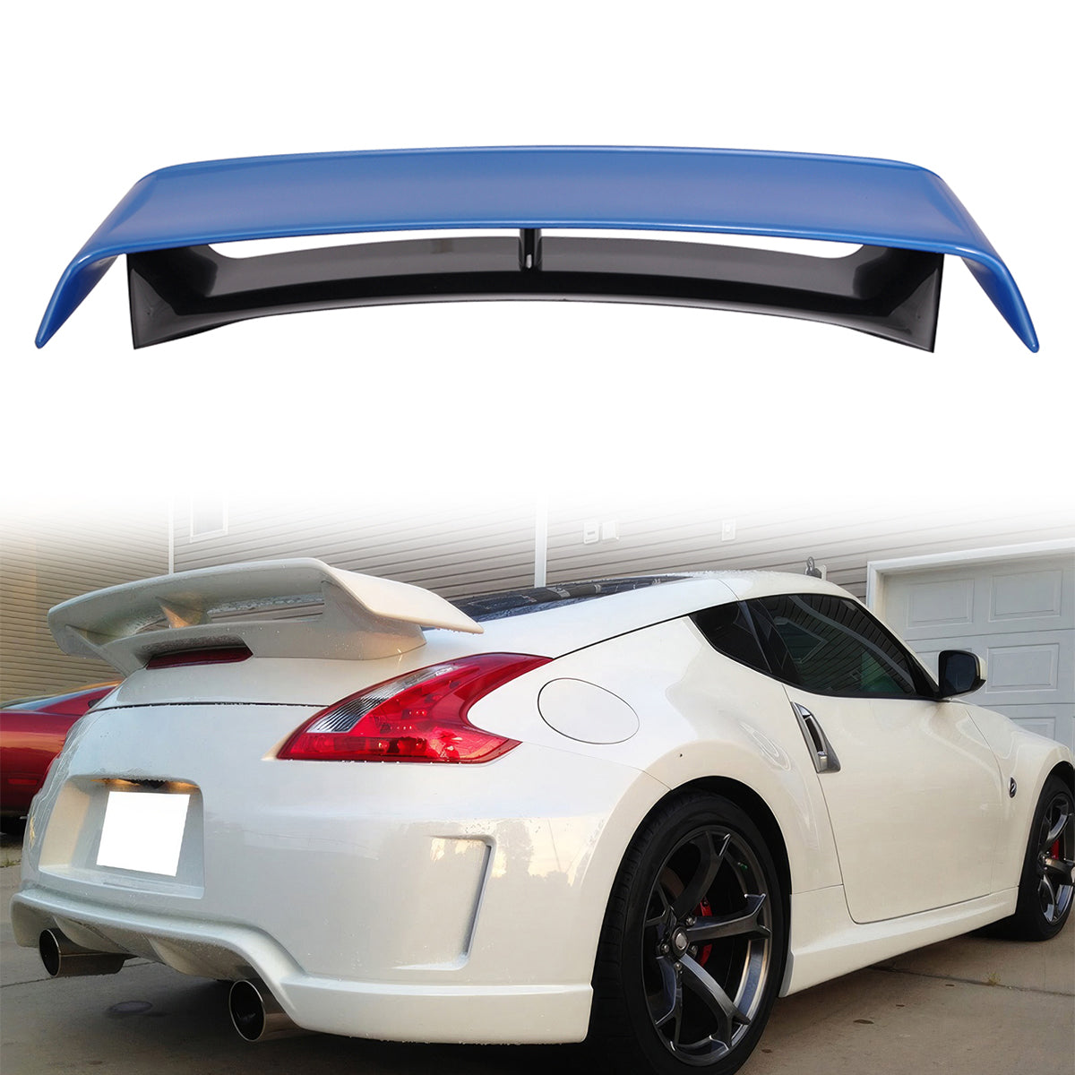 2009-2021 Nissan 370Z Coupe Rear Trunk Spoiler Ducktail Wing Lip ABS