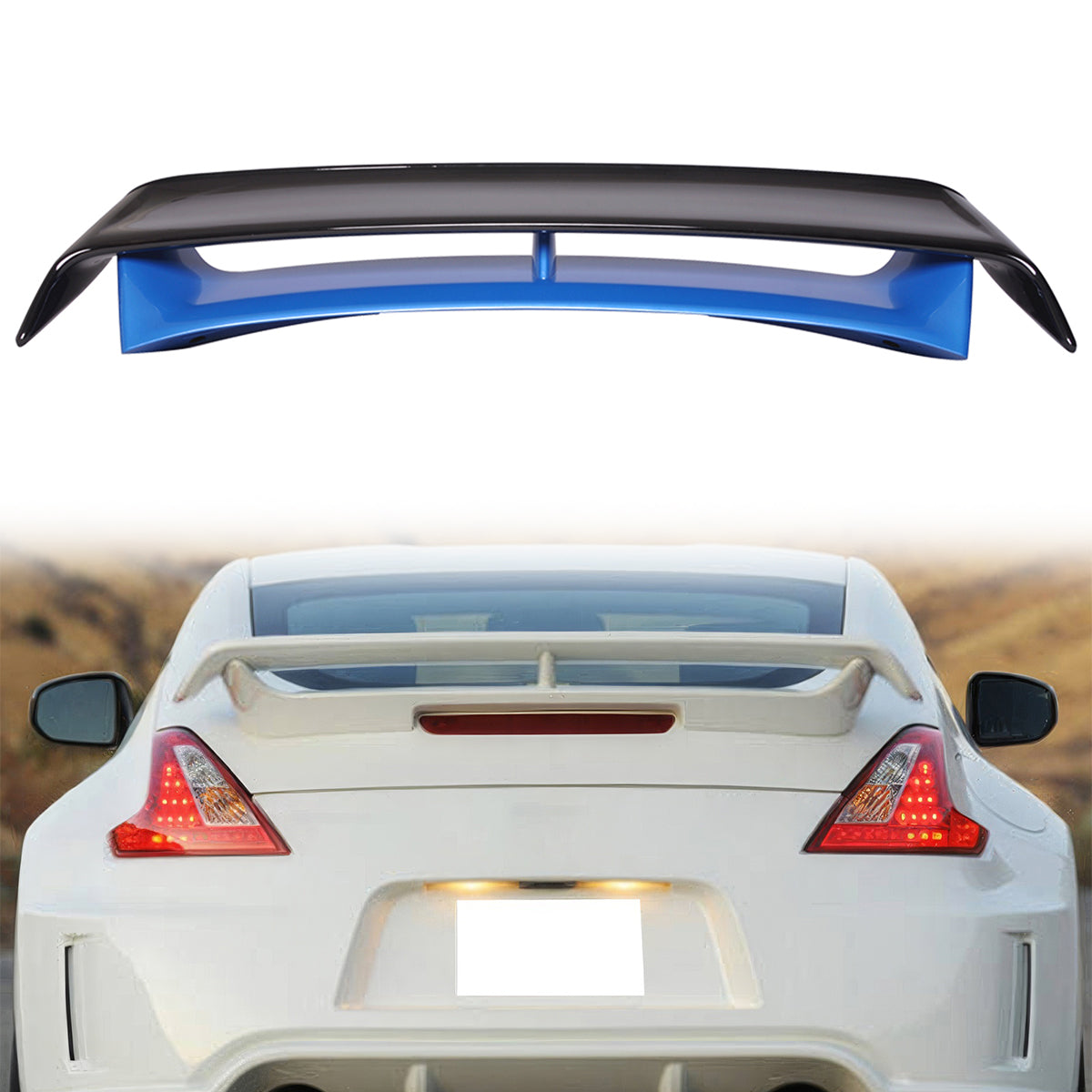 2009-2021 Nissan 370Z Coupe Rear Trunk Spoiler Ducktail Wing Lip ABS