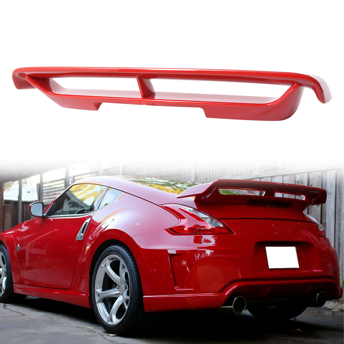2009-2021 Nissan 370Z Coupe Rear Trunk Spoiler Ducktail Wing Lip ABS