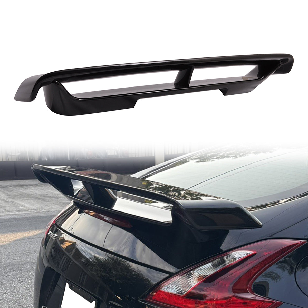 2009-2021 Nissan 370Z Coupe Rear Trunk Spoiler Ducktail Wing Lip ABS