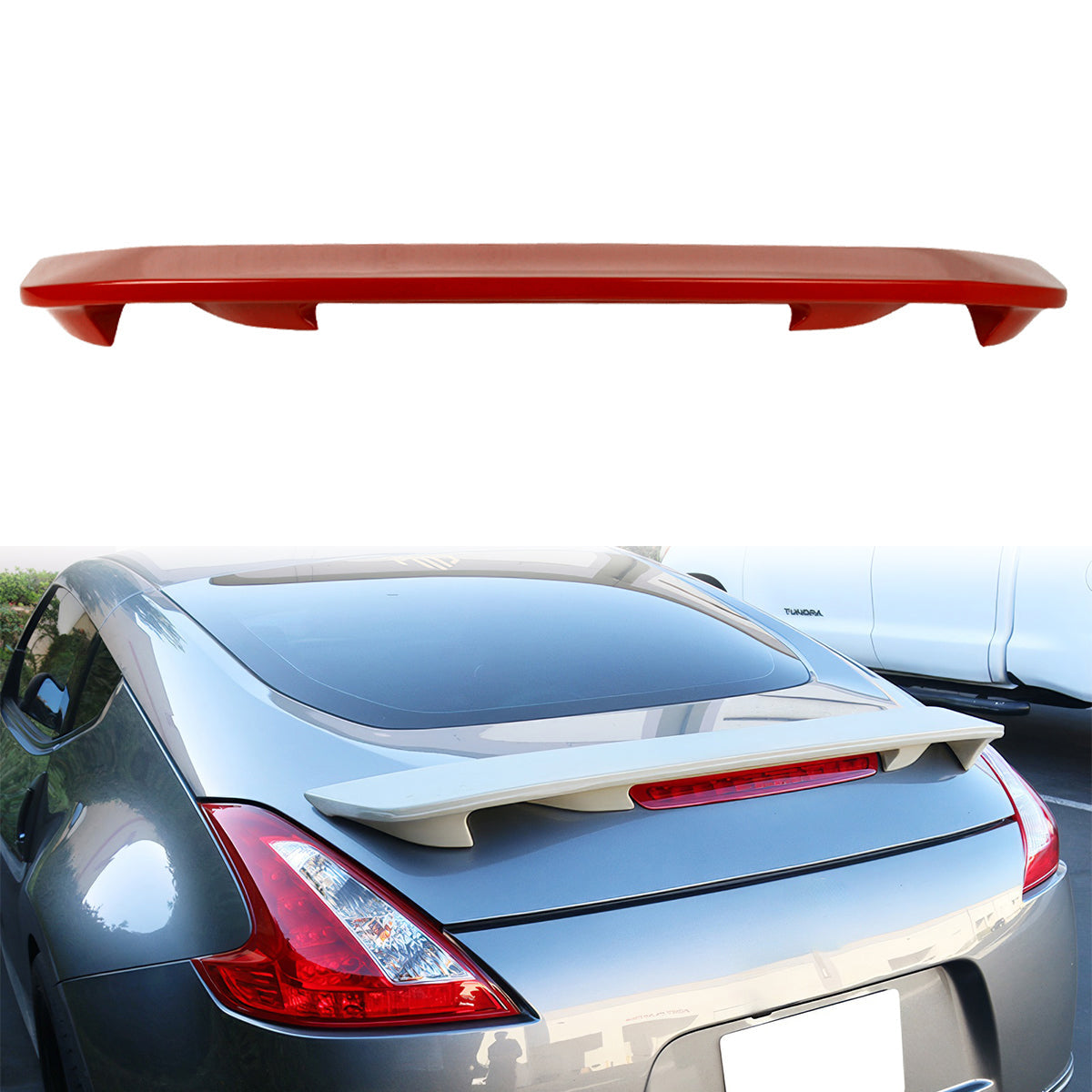 2009-2021 Nissan 370Z Z34 Coupe Painted Color ABS Trunk Spoiler