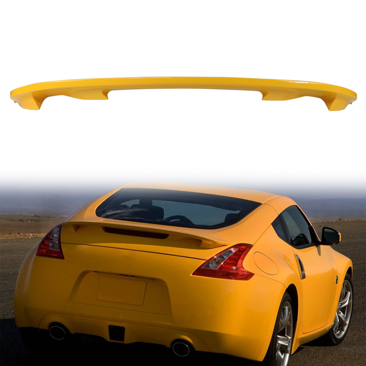 2009-2021 Nissan 370Z Z34 Coupe Painted Color ABS Trunk Spoiler