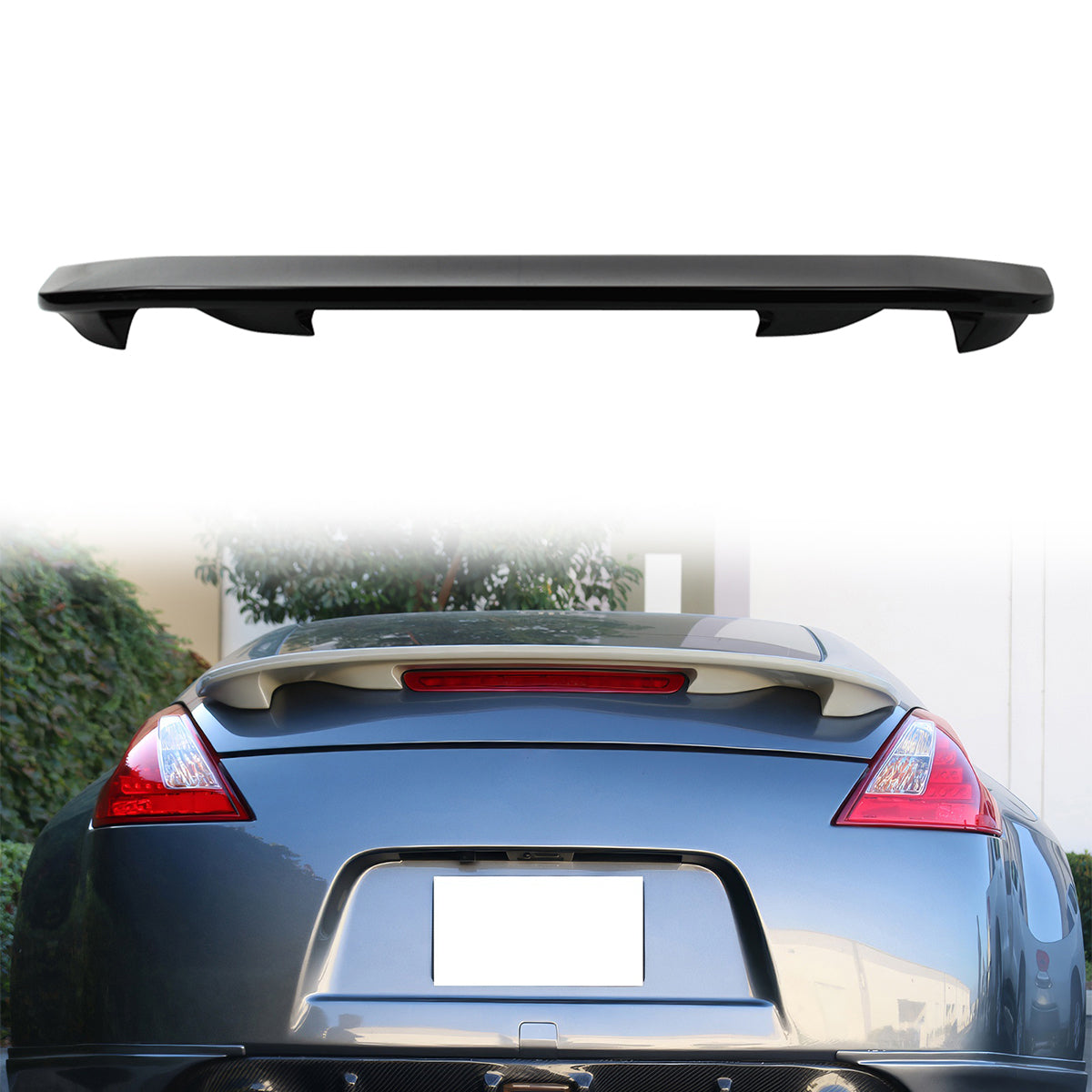 2009-2021 Nissan 370Z Z34 Coupe Painted Color ABS Trunk Spoiler