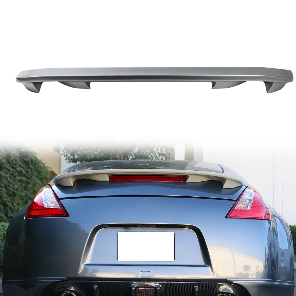 2009-2021 Nissan 370Z Z34 Coupe Painted Color ABS Trunk Spoiler