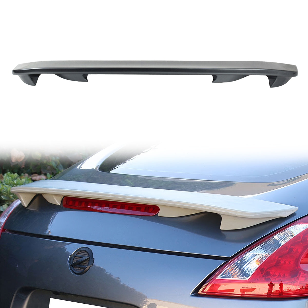 2009-2021 Nissan 370Z Z34 Coupe Painted Color ABS Trunk Spoiler