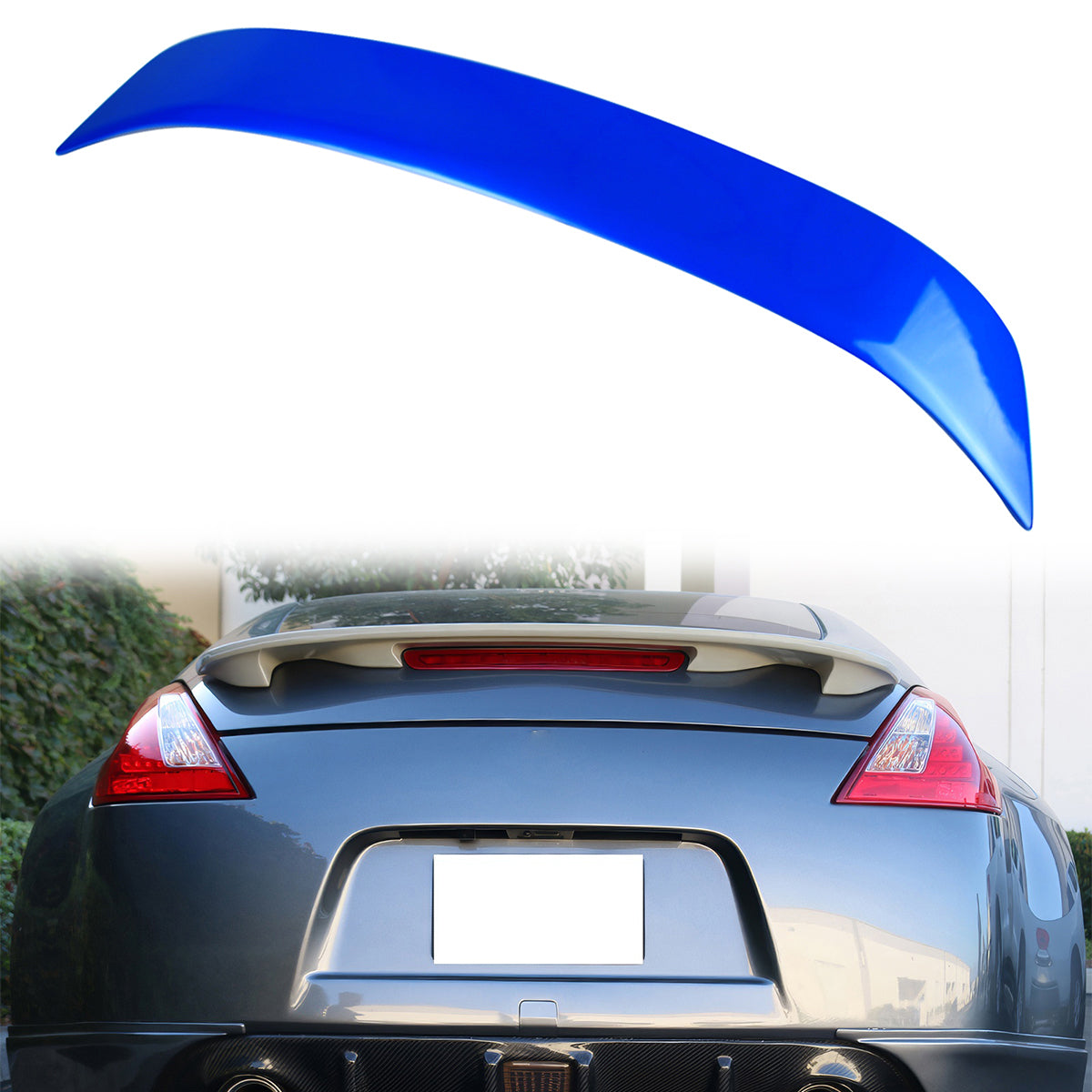 2009-2021 Nissan 370Z Z34 Coupe Painted Color ABS Trunk Spoiler