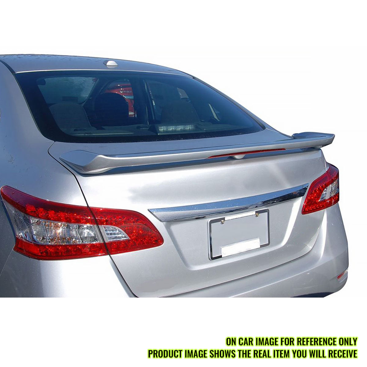 2013-2019 Nissan Sentra Sedan Matte Black Rear Spoiler Wing LED Light