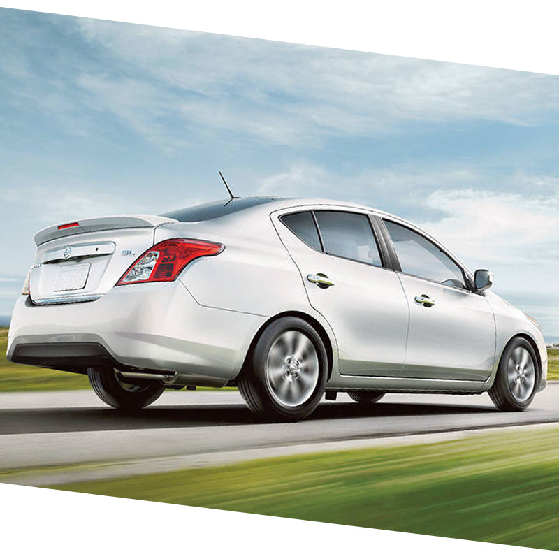 2012-2019 Nissan Versa 4 Door Matte Black Rear Spoiler Wing ABS