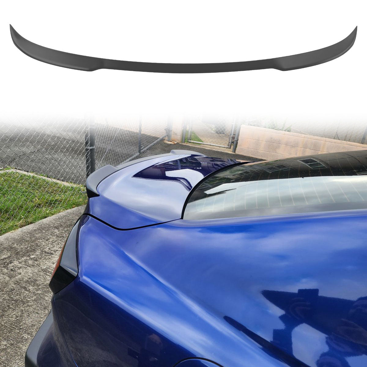 2022-2025 Subaru WRX D Style Matte Black Rear Trunk Spoiler ABS