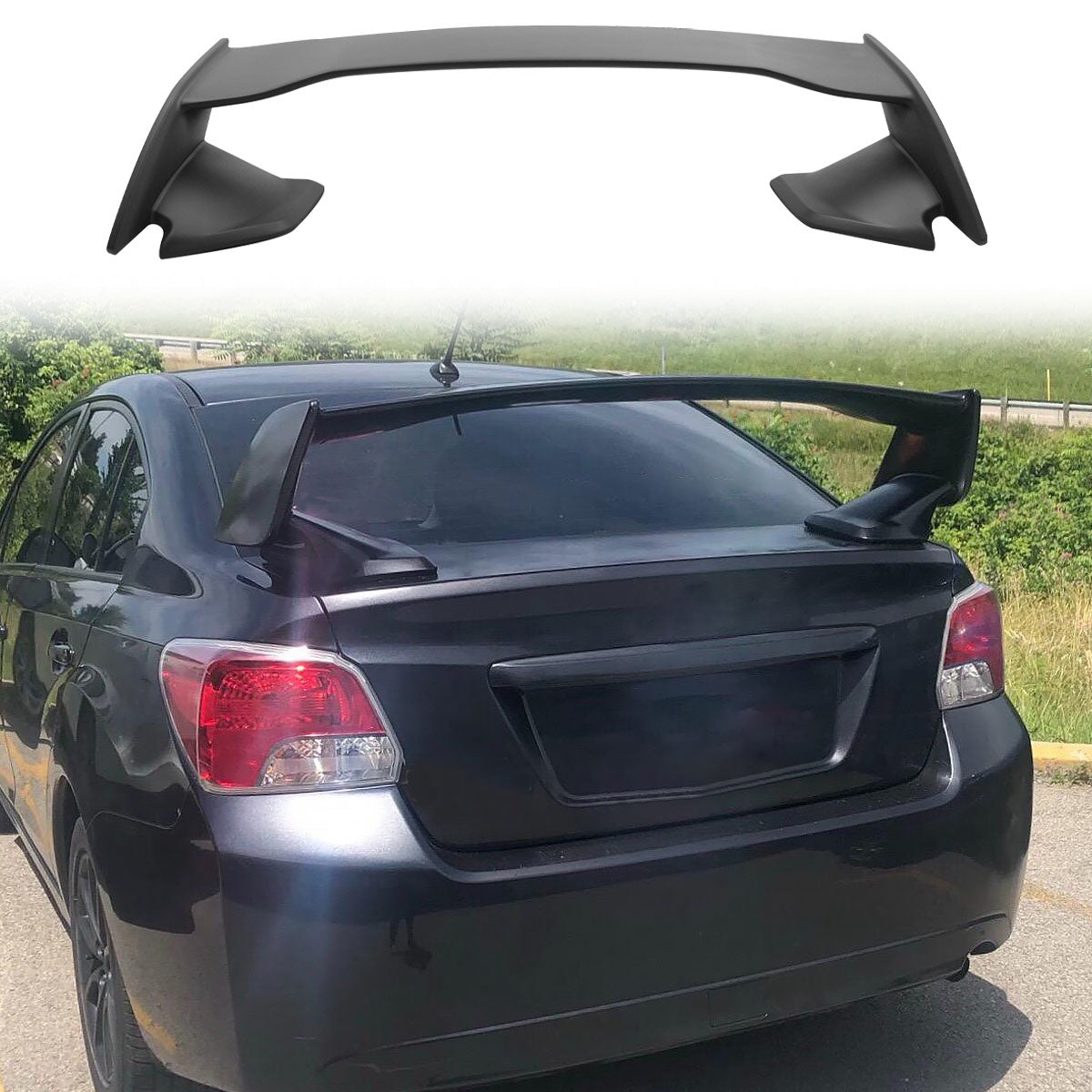 2008-2014 Subaru WRX 08-11 Impreza STI STI Style Trunk Spoiler ABS